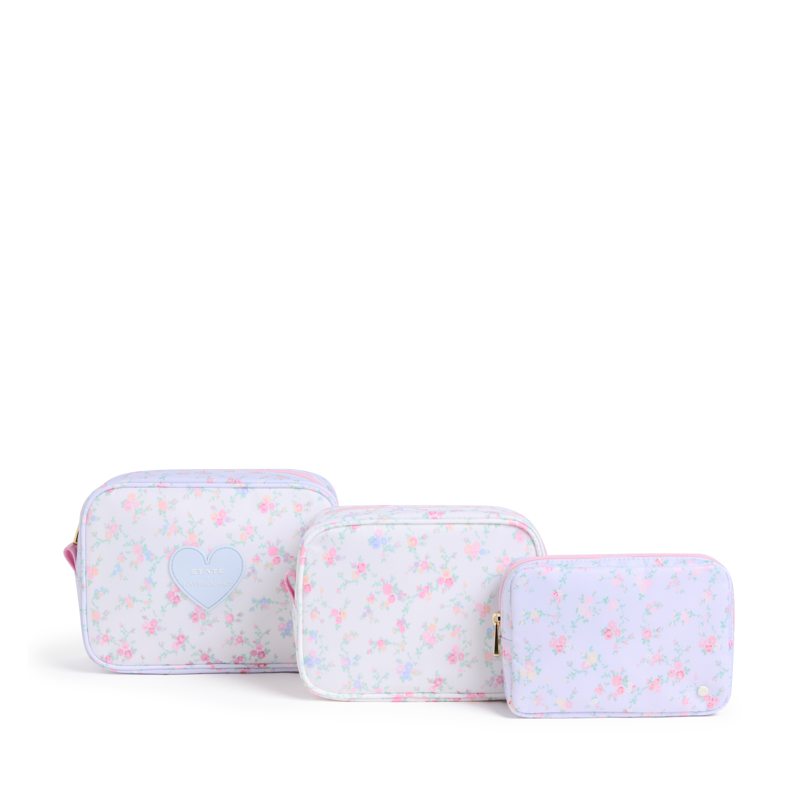 STATE x LoveShackFancy Travel Pouch Set of Three